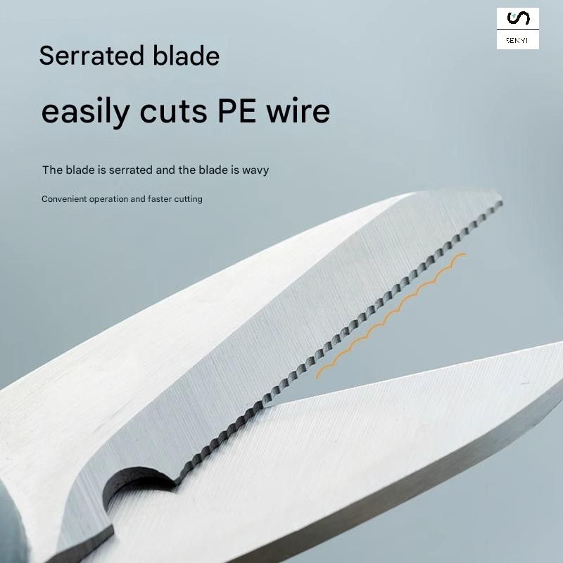 SENYI Fishing scissors powerful horse fish line special scissors, portable multi-functional small scissors, fishing supplies lead scissors