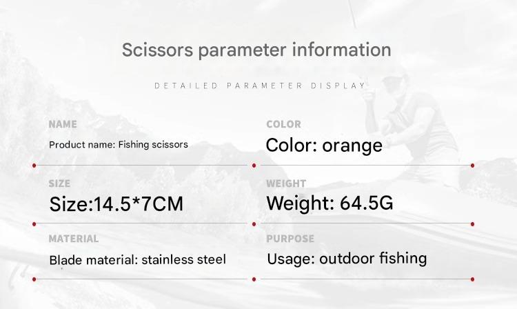 SENYI Fishing scissors powerful horse fish line special scissors, portable multi-functional small scissors, fishing supplies lead scissors