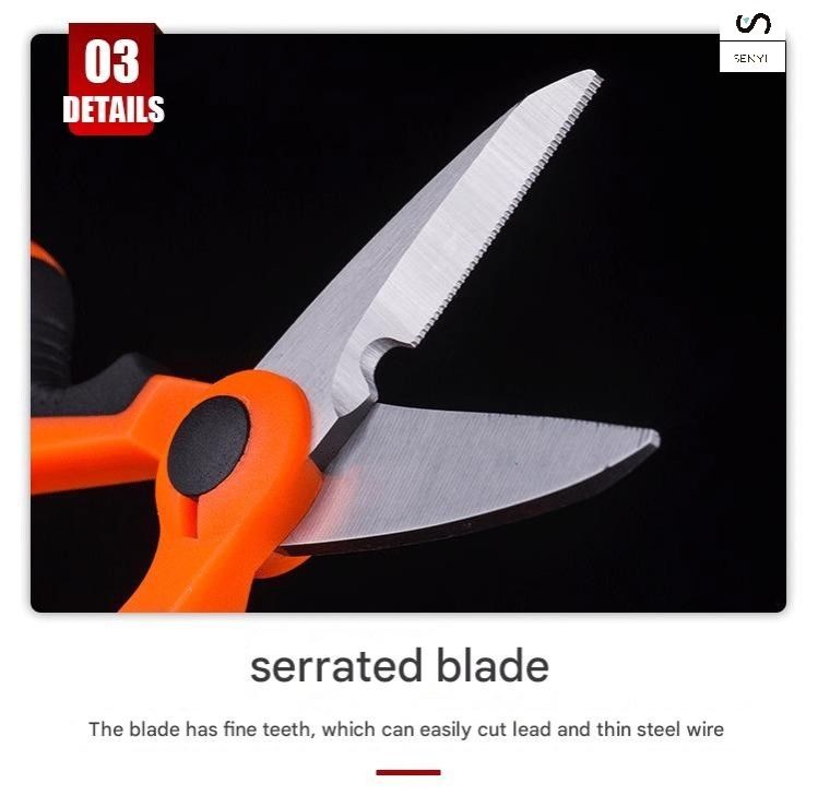 SENYI Fishing scissors powerful horse fish line special scissors, portable multi-functional small scissors, fishing supplies lead scissors