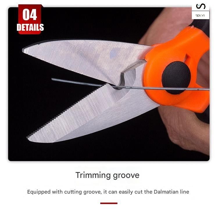 SENYI Fishing scissors powerful horse fish line special scissors, portable multi-functional small scissors, fishing supplies lead scissors