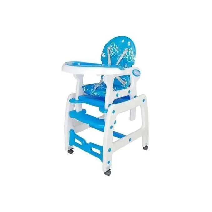 4 in 1 convertible feeding chair with wheels Can Work As High Chair, Low Chair, Study Desk, And Rocking Chair Suitable for Age 6 months to 6 Years
