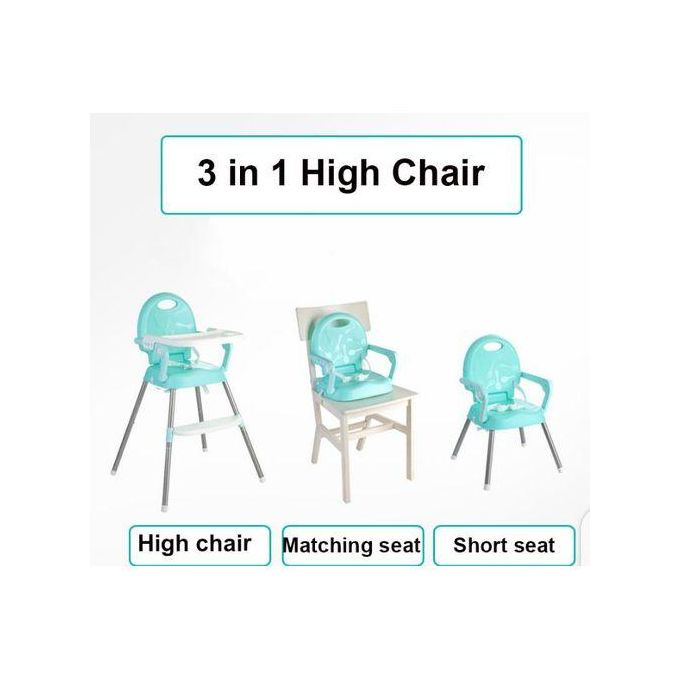 3 In 1 Feeding Chair Baby High Chair Can Work As High Chair, Low Chair And Booster Chair On The Dinning Table Can Hold Up to 50KGS Suitable For 6 Months to 4 years