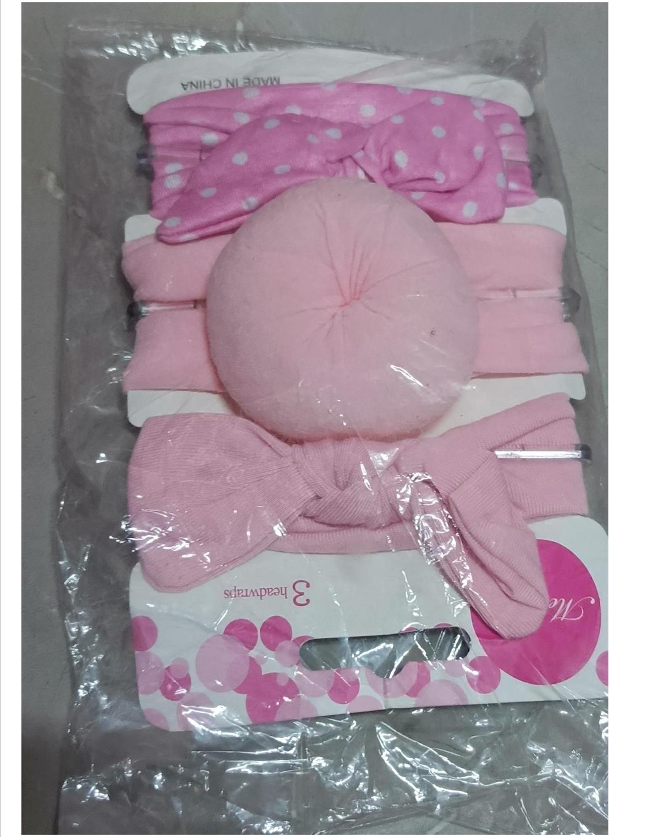 Fashion 3pcs Baby Head Wrap Headband Big Bow Band Infant Bow Newborn Kids Stretch Toddler Turban Suitable For Baby Age 3 Months And Above