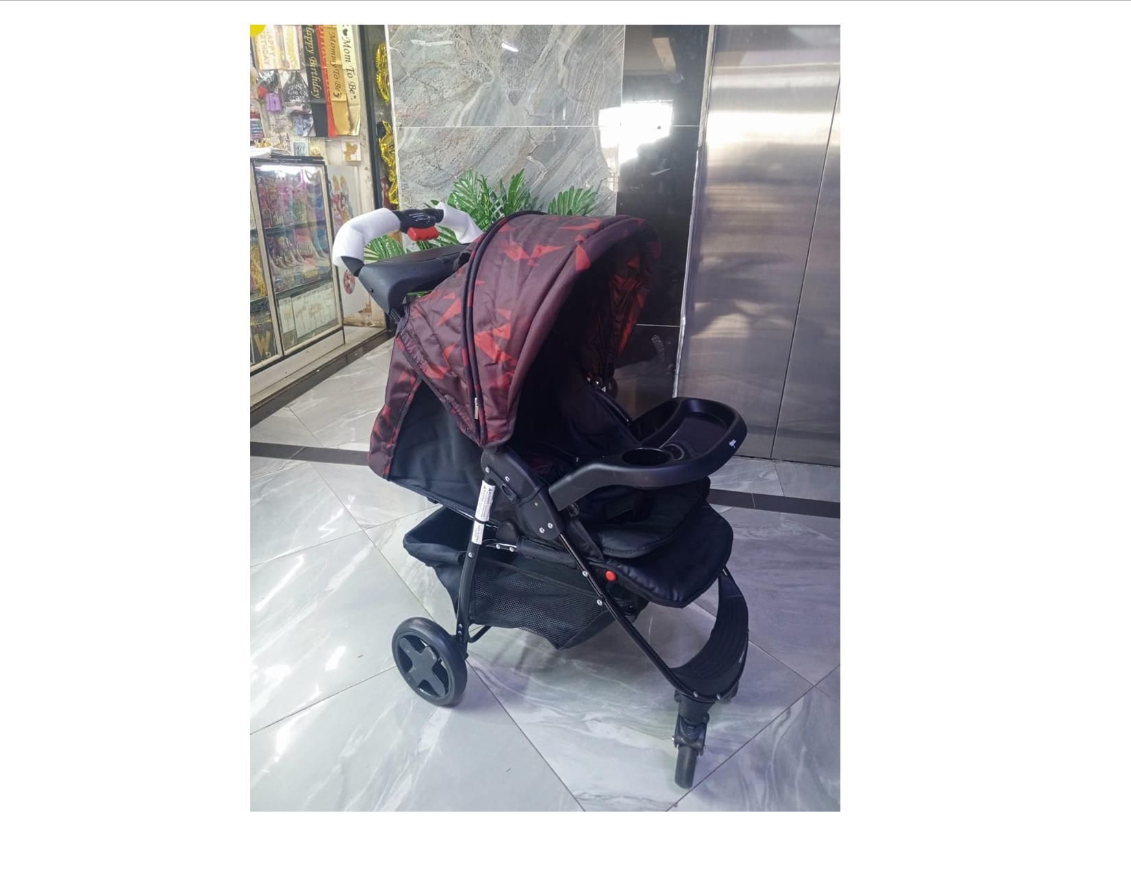 Stroller with Tray,can Slant Backwards for baby sleep Suitable for Newborn to 3yrs