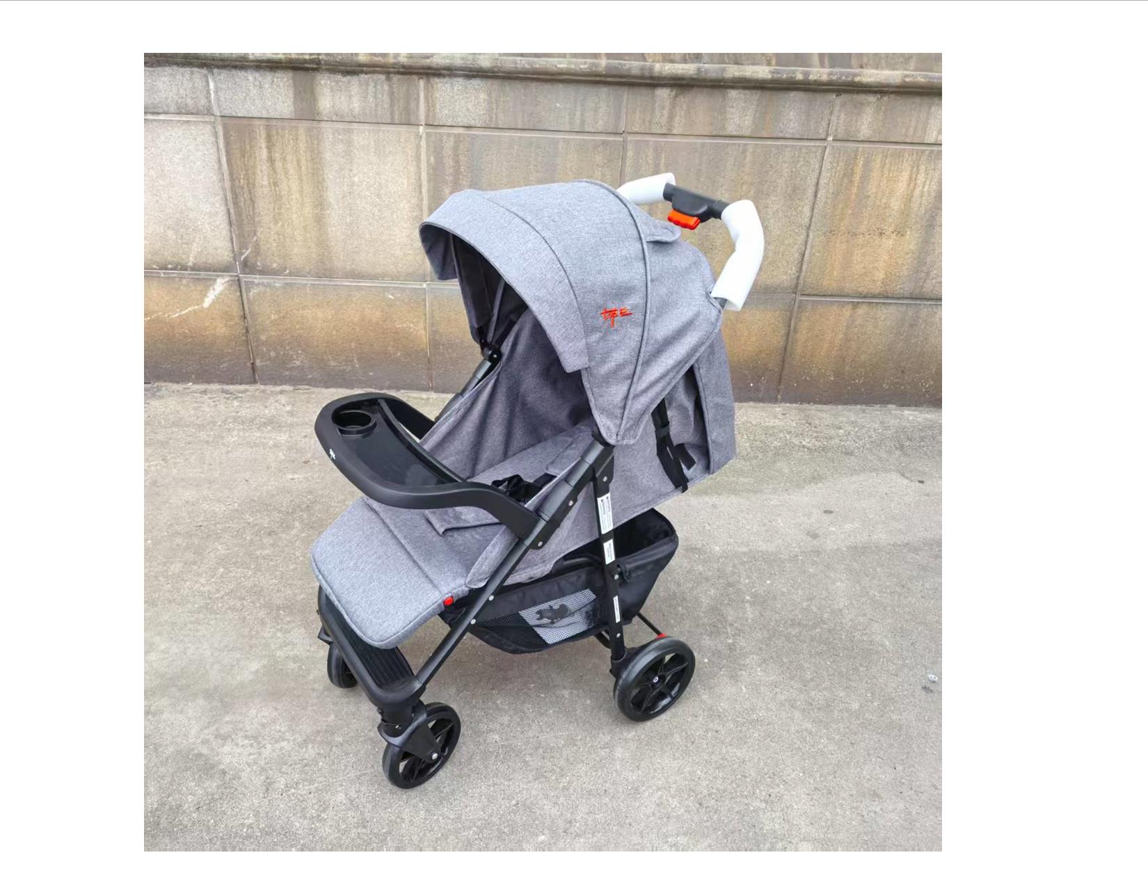 Stroller with Tray,can Slant Backwards for baby sleep Suitable for Newborn to 3yrs
