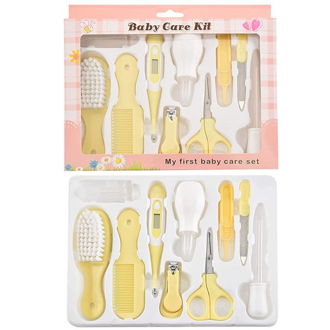 10PCS/Set Baby Grooming Health Care Kit Kids Nail Hair Health Care Grooming Brush Clipper Teether Toothbrush Baby Essentials