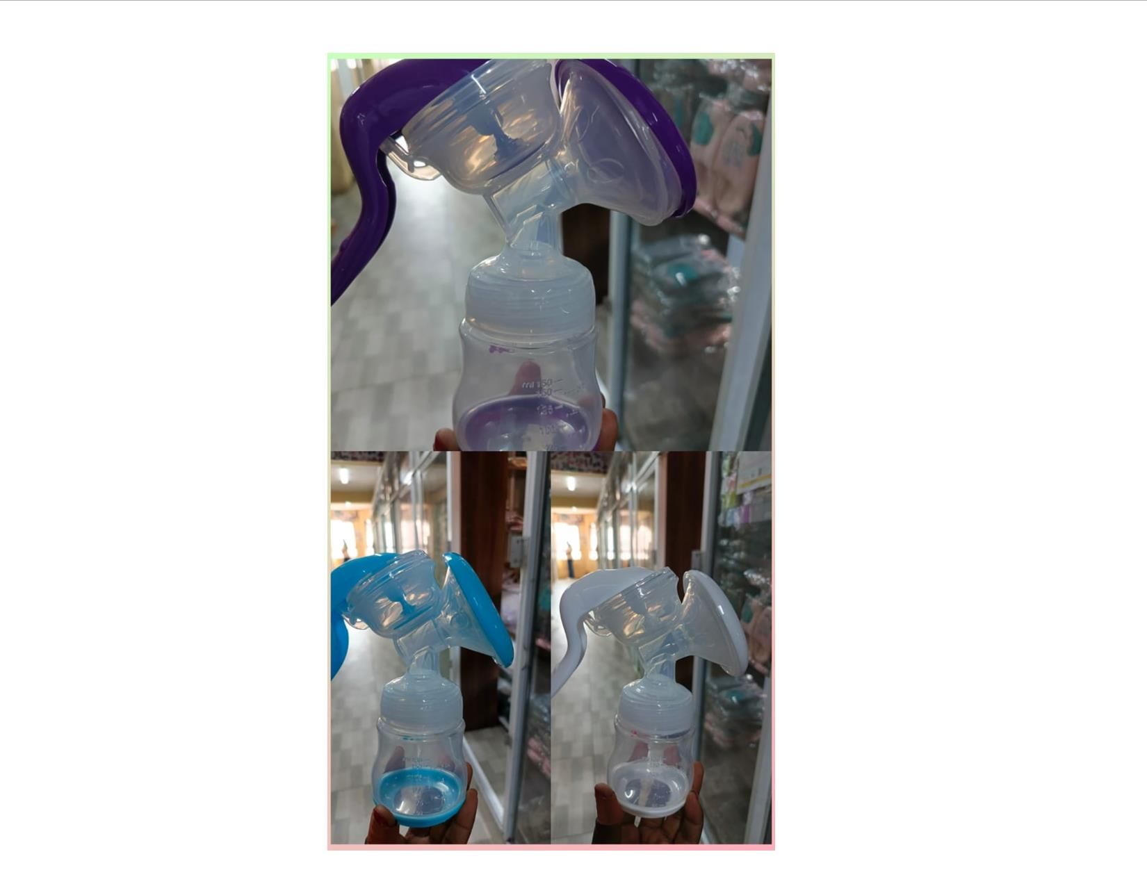 Manual Breast Pump - Easy, Gentle, with Free Baby Bottle Cap