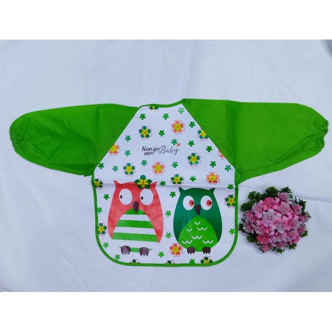 Long-sleeved Waterproof Bibs/ Wearable Baby Bib, Assorted cartoons,Decorations and Flowers