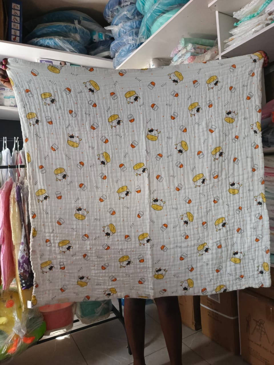NEW Baby Bamboo Cotton Muslin Multifunctional Blanket-Assorted Prints