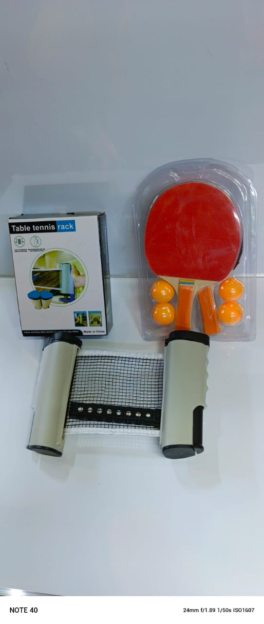 Table Tennis Full Set;Tablet Tennis Net, A pair of table tennis rackets and 4 table tennis balls
