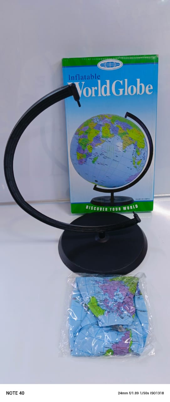 Inflatable World Globe Inflates and Rotates ,are made of good quality PVC material; They are clean, please be assured use them.