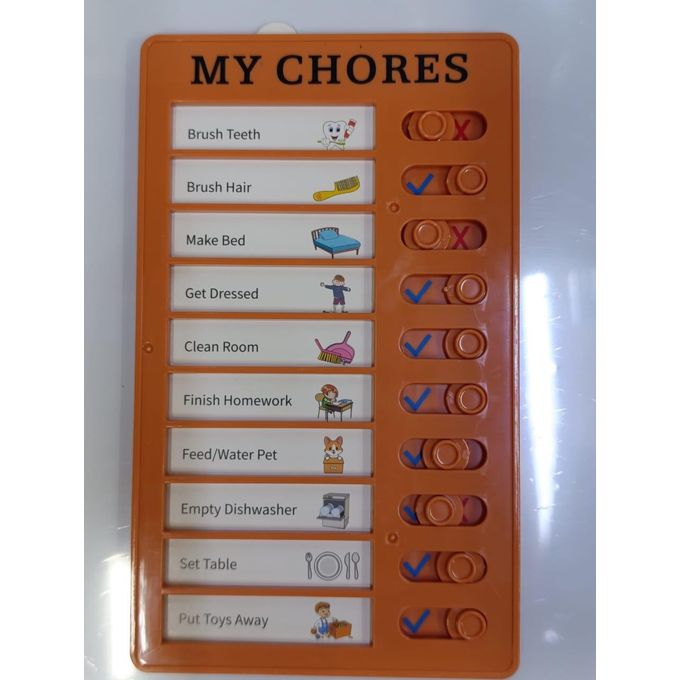 🔴 My chores chart for daily checklist puzzle for kids. 🔵Helps in self discipline. 🟢Proper planning. 🟣six colours available. 🔖1