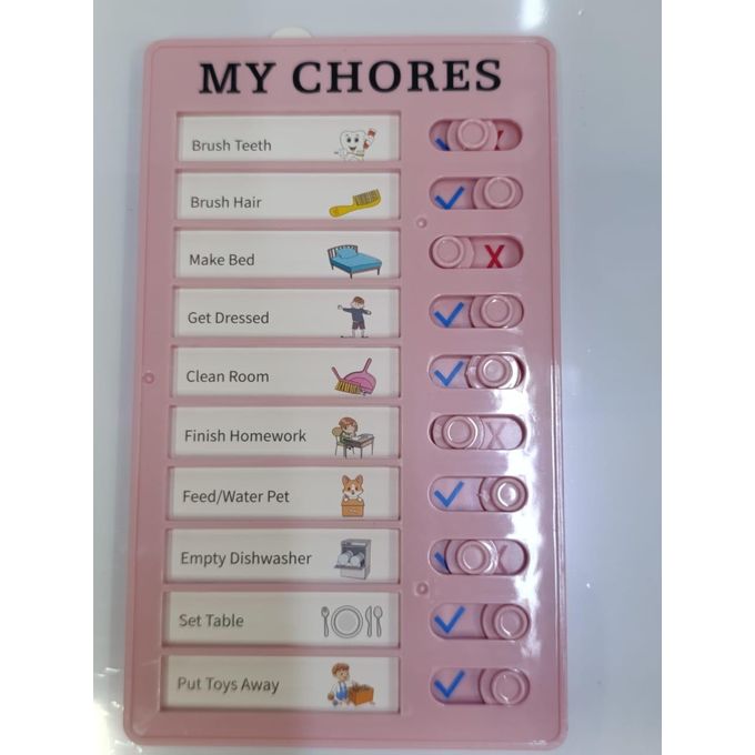 🔴 My chores chart for daily checklist puzzle for kids. 🔵Helps in self discipline. 🟢Proper planning. 🟣six colours available. 🔖1
