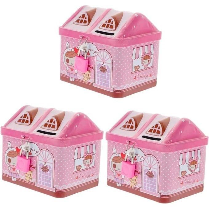 Piggy Bank Coin Money Savings Container Tin Box Cash Coins Saving Box money box Key Lock Piggy bank ATM bank penny bank money saving box Children Kids Birthday Gifts child gift
