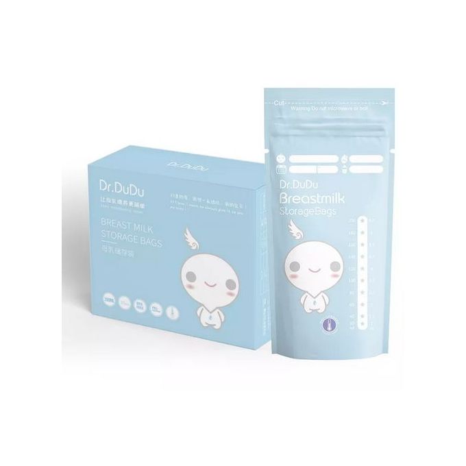 Dr. Dudu Breastmilk Storage Bags 30 Pcs 120ml – Safe, Leakproof, and Pre-Sterilized for Convenient Milk Storage