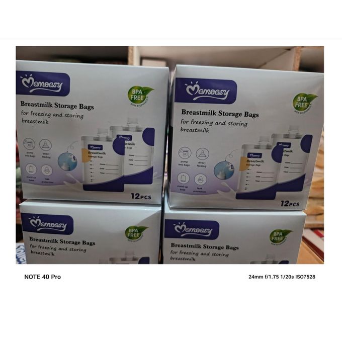 Momeasy Breast Milk Storage Bags 12 pieces 200ml