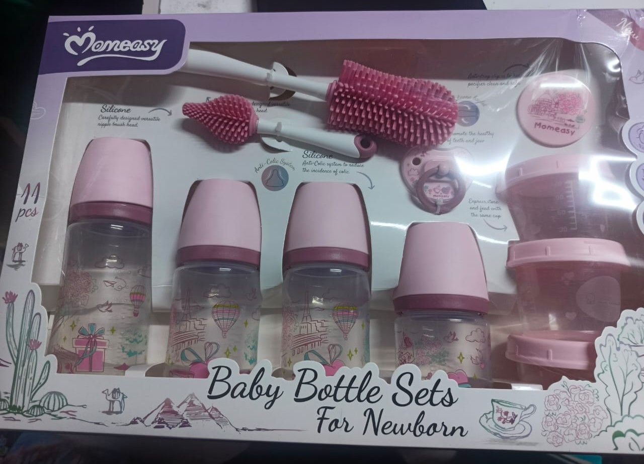 Momeasy Anticolic Baby Feeding Bottle Set