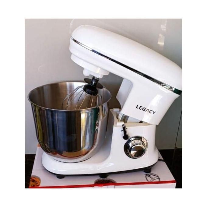 Legacy 6.5Ltr Stand Mixer With Stainless Bowl 6 Speed 3 Different Whisk 1Yr Warranty White