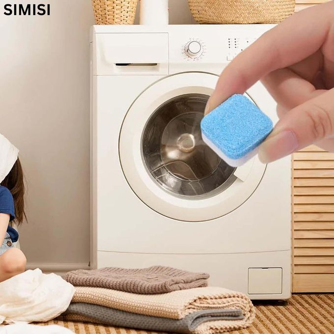 Simisi 12pc Washing Machine Tub Cleaning Tablets 4-in-1 Quality Deep Cleaning German Formulation Effervescent Highly Effective Extra Strong Against Odour and Limescale Washing Machine Hygiene Cleaning