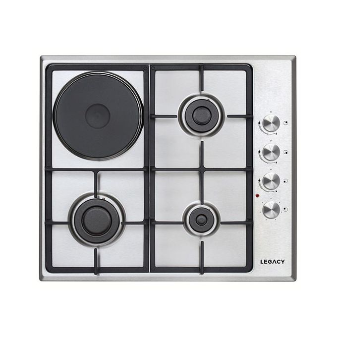 Legacy Built In Cooker Hob,3 gas burners,1 Hotplate FLAME FAILYRE SAFETY JET VALVE 1YR WARRANTY STAINLESS STEEL