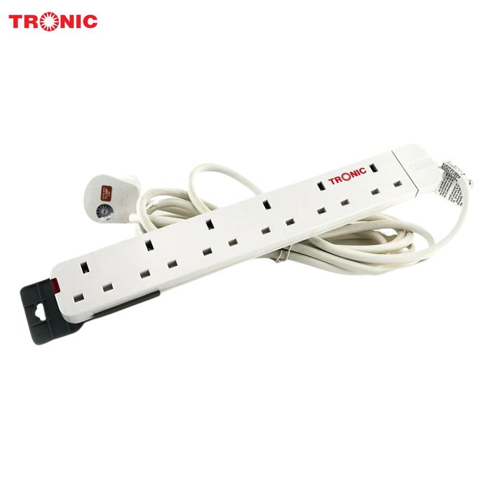 Tronic Extension Cable Unwitched Extension Cable Surge Guard 300cm With 6 way Port Original 1YR Warranty Surge Guard 300cm With 6 way Port Original 1YR Warranty