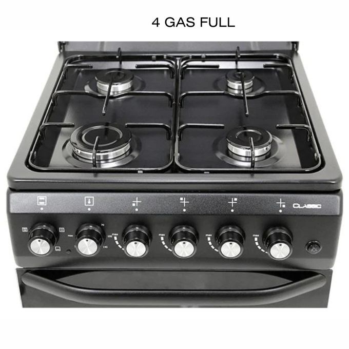 Armco 50X55CM Standing cooker 4Gas with Electric OVEN, Automatic Ignition Metal Lid Cover