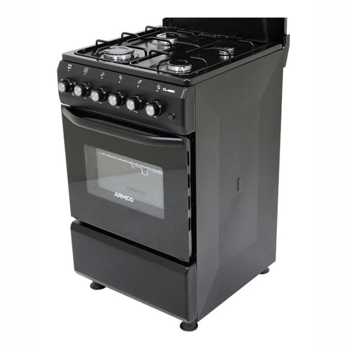 Armco 50X55CM Standing cooker 4Gas with Electric OVEN, Automatic Ignition Metal Lid Cover