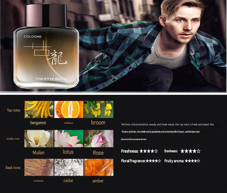 Men's and Women's Perfume 50ML Fruity Floral Perfume Light fragrance lasting Deodorant
