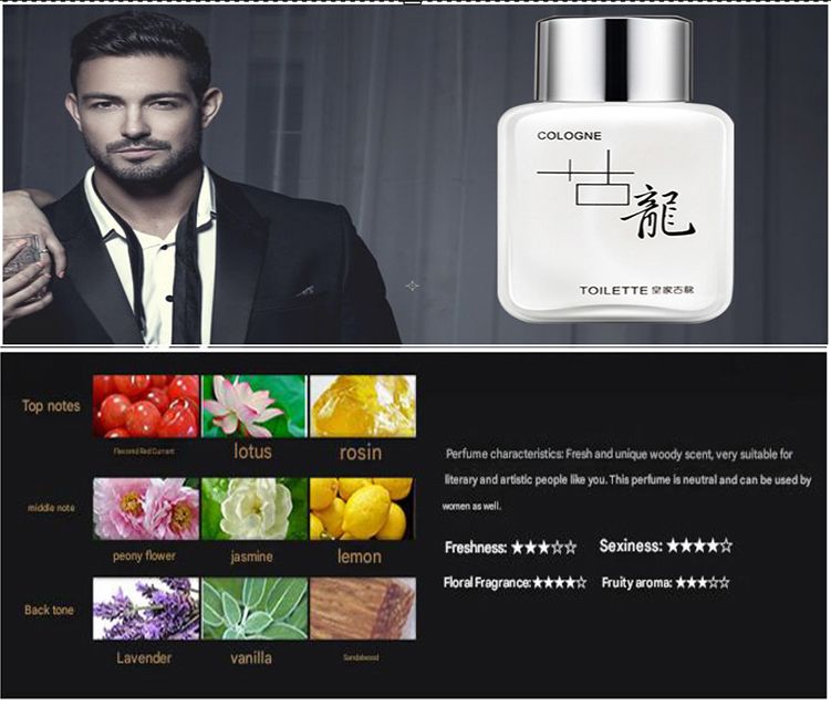 Men's and Women's Perfume 50ML Fruity Floral Perfume Light fragrance lasting Deodorant