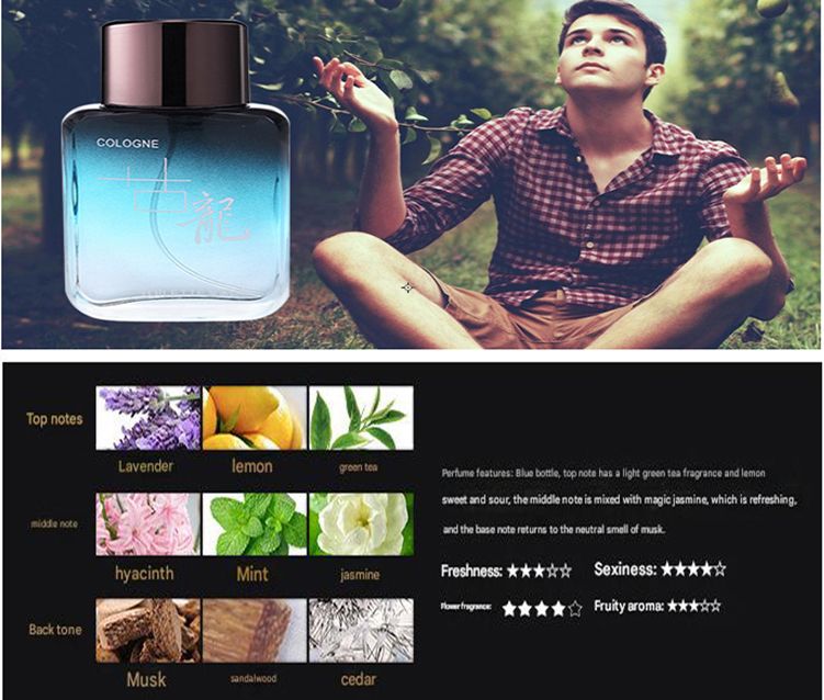Men's and Women's Perfume 50ML Fruity Floral Perfume Light fragrance lasting Deodorant