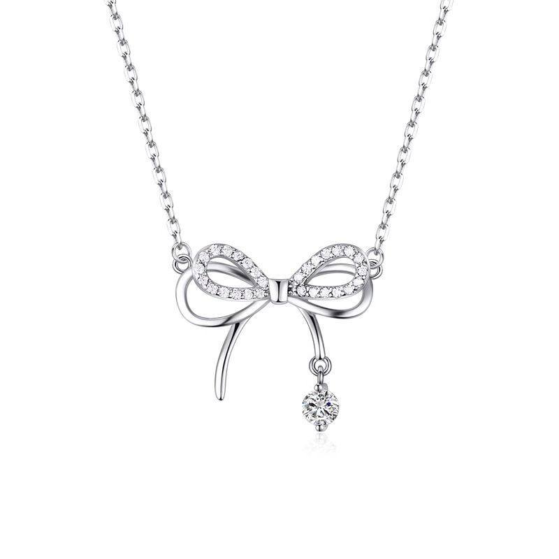 Women's Necklaces Butterfly teardrop necklace Light luxury clavicle chain Sweater chain Women's Jewelry