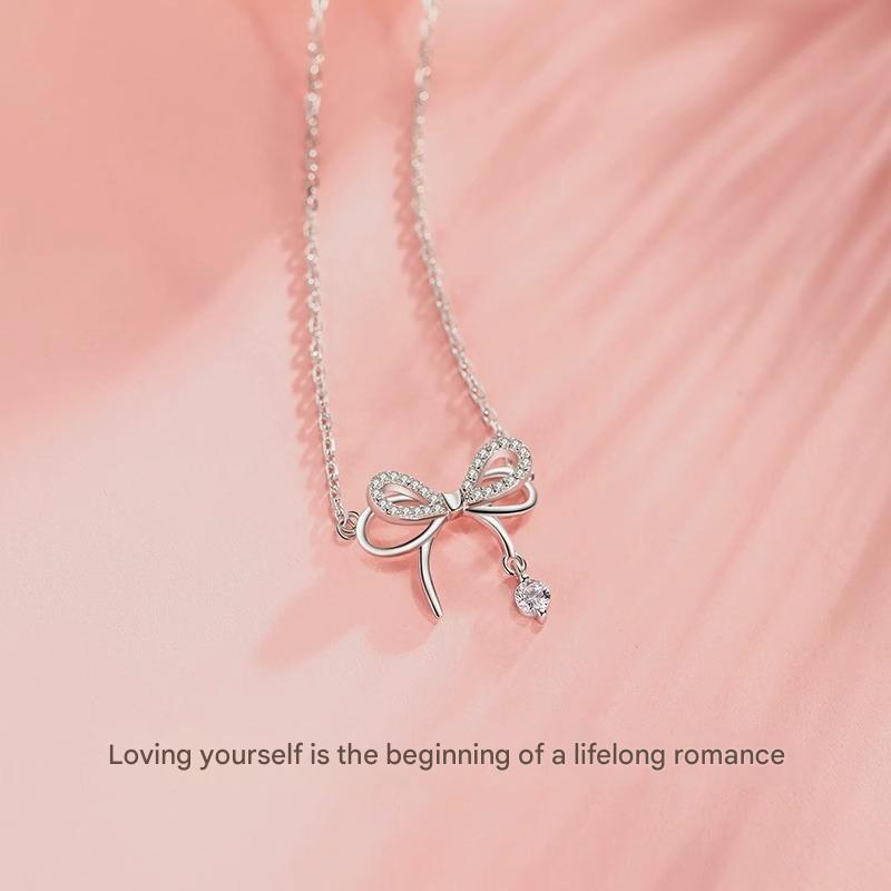 Women's Necklaces Butterfly teardrop necklace Light luxury clavicle chain Sweater chain Women's Jewelry