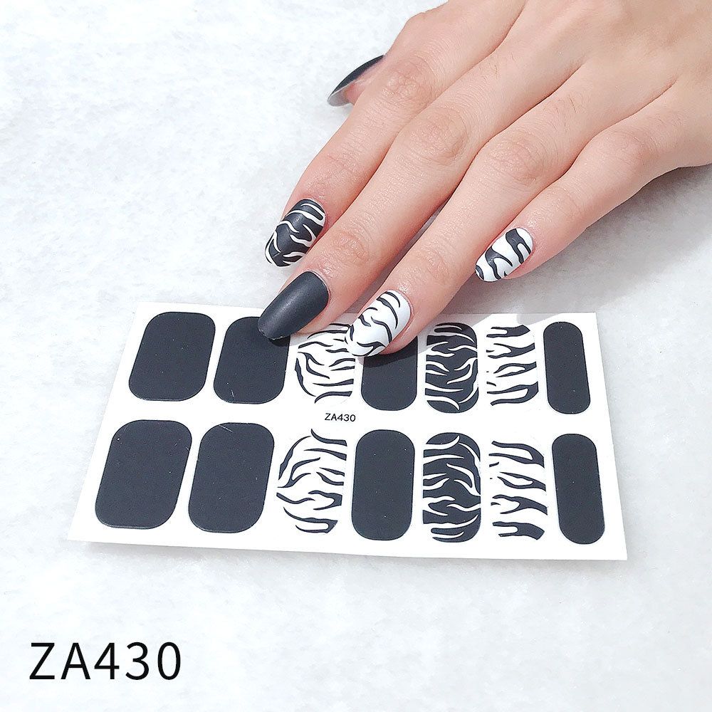Nail stickers Women's Accessories 14 pieces of nail stickers Full Coverage Nail Polish Stickers Semi-cured gel nail stickers