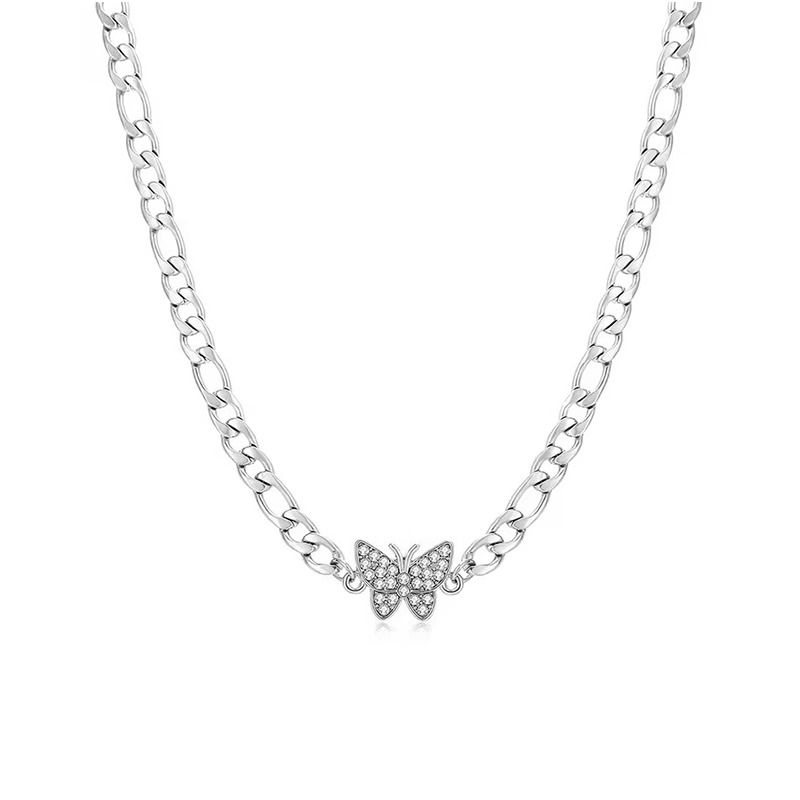 Women's Necklaces Women's Jewelry Titanium Steel Butterfly Necklace Small luxury clavicle chain Party accessories