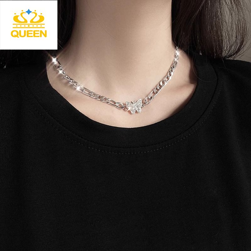 Women's Necklaces Women's Jewelry Titanium Steel Butterfly Necklace Small luxury clavicle chain Party accessories