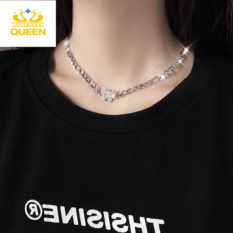 Women's Necklaces Women's Jewelry Titanium Steel Butterfly Necklace Small luxury clavicle chain Party accessories