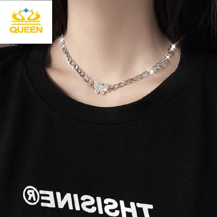 Women's Necklaces Women's Jewelry Titanium Steel Butterfly Necklace Small luxury clavicle chain Party accessories