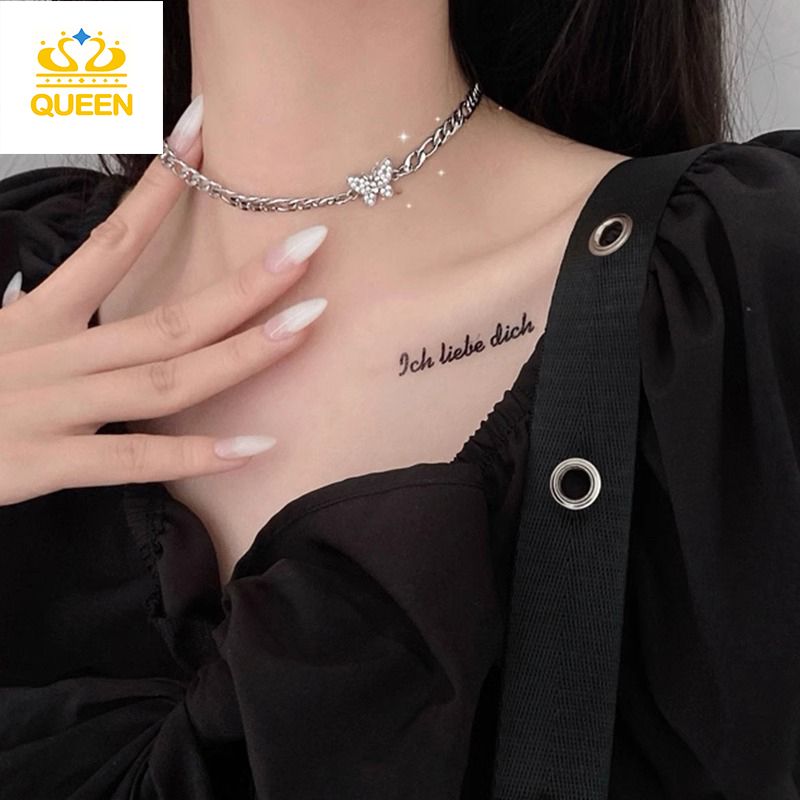 Women's Necklaces Women's Jewelry Titanium Steel Butterfly Necklace Small luxury clavicle chain Party accessories