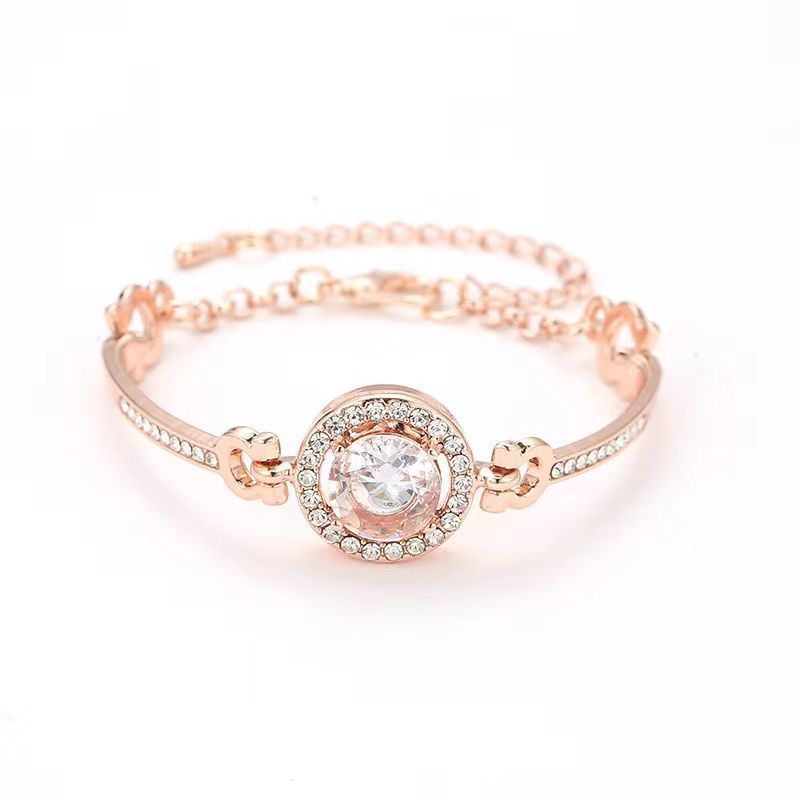 Women's Jewelry Rose gold bracelet Women's all-match bracelets Hexagram hand jewelry