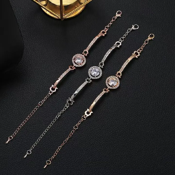 Women's Jewelry Rose gold bracelet Women's all-match bracelets Hexagram hand jewelry