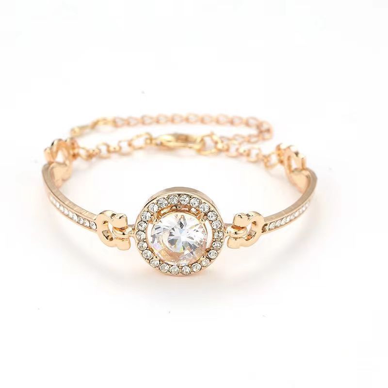 Women's Jewelry Rose gold bracelet Women's all-match bracelets Hexagram hand jewelry