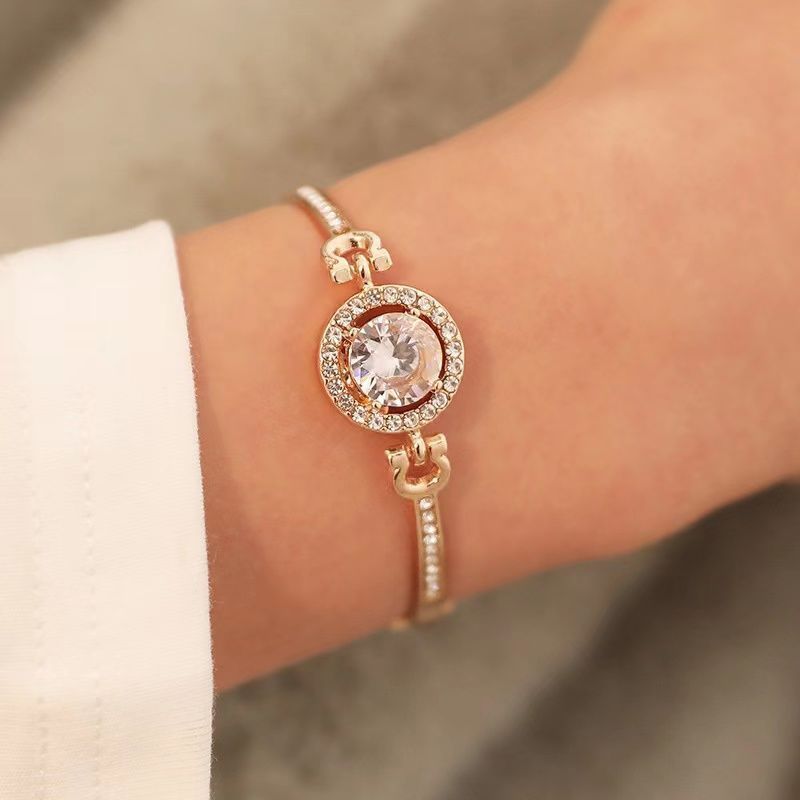 Women's Jewelry Rose gold bracelet Women's all-match bracelets Hexagram hand jewelry