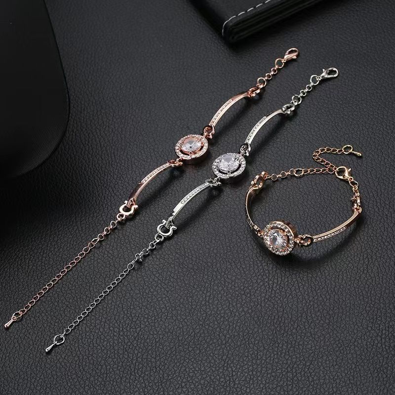 Women's Jewelry Rose gold bracelet Women's all-match bracelets Hexagram hand jewelry