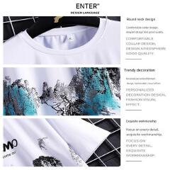 MEN'S CLOTHING Polo Shirt Two-piece set 2 in 1 T-shirt shorts Men's T-shirts Sports suit Fashion Casual Wear Shorts and short sleeves