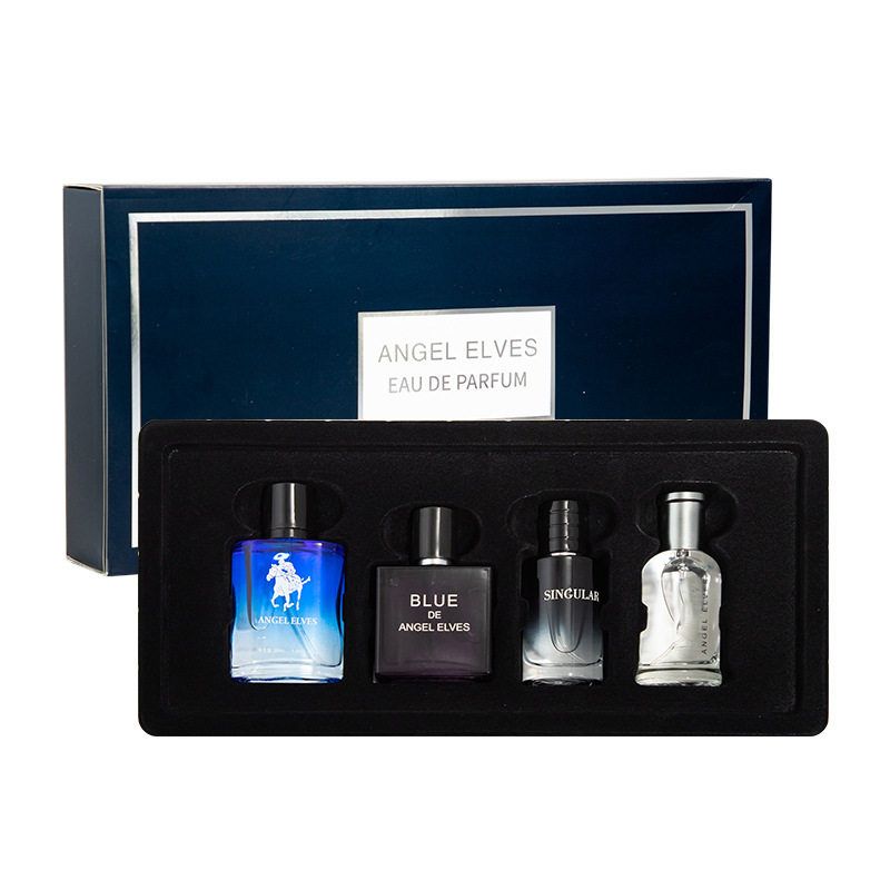 Perfume Man 4-in-1 Men's Fragrance Luxury Gentleman Perfume Gift Set Long-Lasting Fresh Fragrance Best for Daily Use, Office Night Out 4-Piece Set