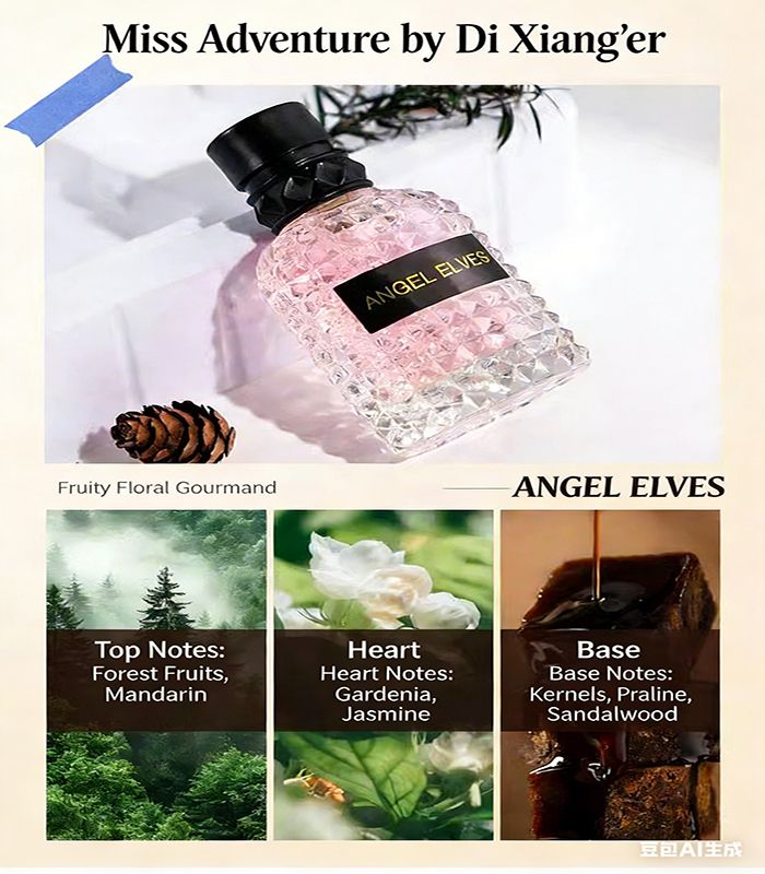 Women's perfume 4Pcs Angel Elves Perfume Gift Set Perfume Lady Long Lasting Eau De Parfum for Women Daily Use Special Occasions An excellent gift item.