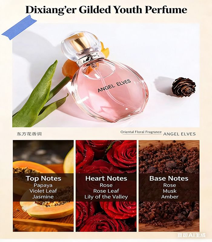 Women's perfume 4Pcs Angel Elves Perfume Gift Set Perfume Lady Long Lasting Eau De Parfum for Women Daily Use Special Occasions An excellent gift item.