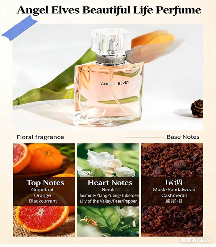 Women's perfume 4Pcs Angel Elves Perfume Gift Set Perfume Lady Long Lasting Eau De Parfum for Women Daily Use Special Occasions An excellent gift item.