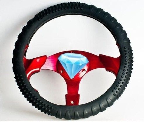 Motorcycle silicone anti grip steering wheel cover for cars