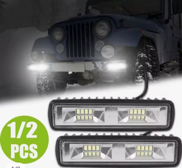 1/2Pcs LED Work Light Headlights Auto Motorcycle Truck Boat Tractor Trailer Offroad Working Light Bar Spot Lights Car Fog Lamp